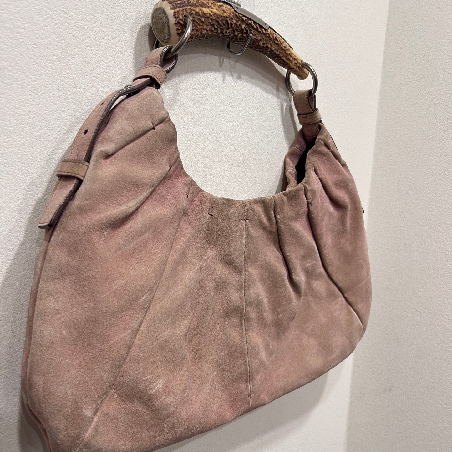 YSL Mombasa Pink Suede Leather
