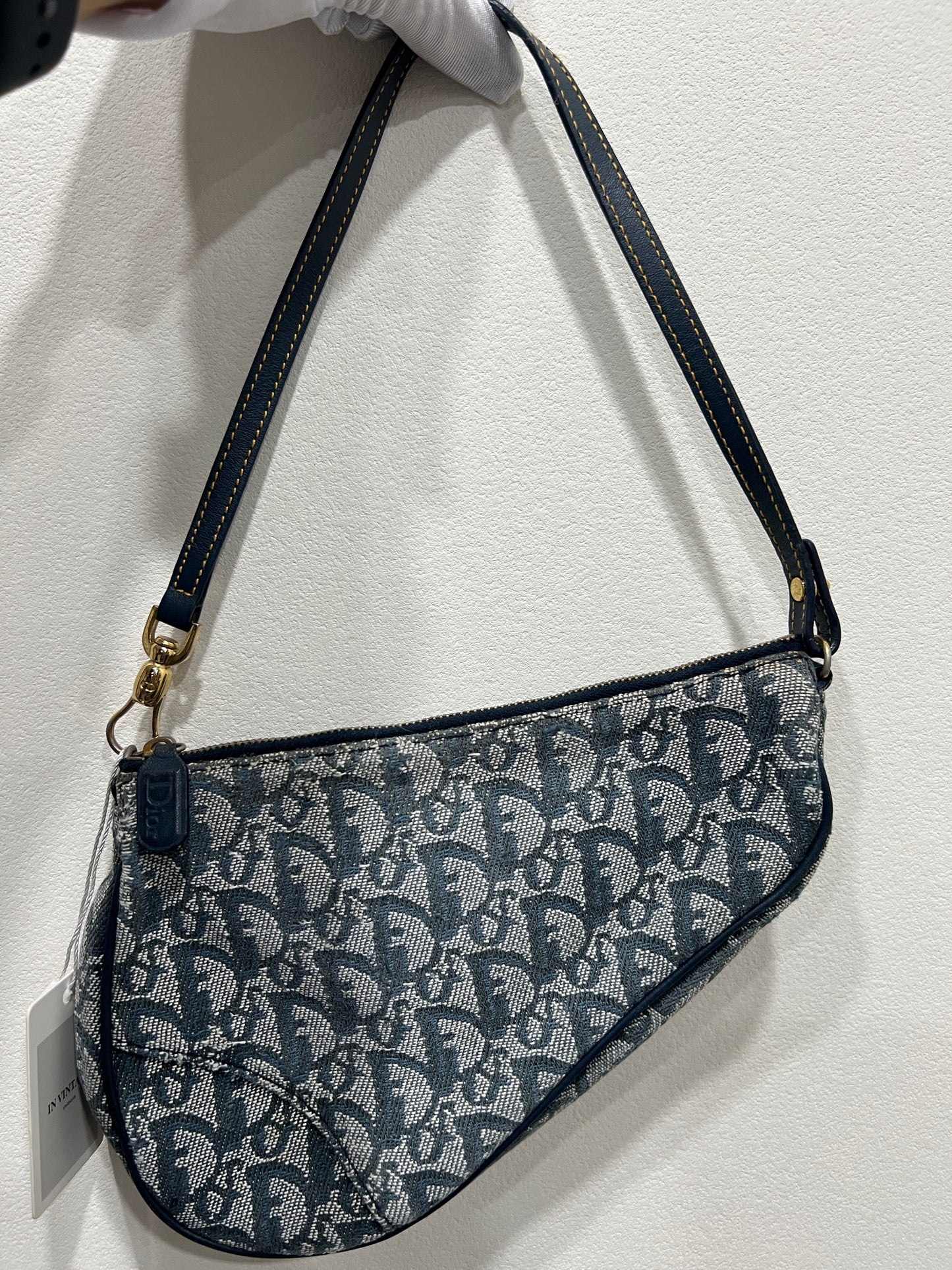 DIOR Saddle Bag Navy Blue