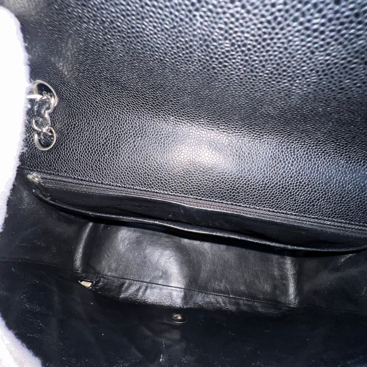 CHANEL Caviar Single Flap Jumbo