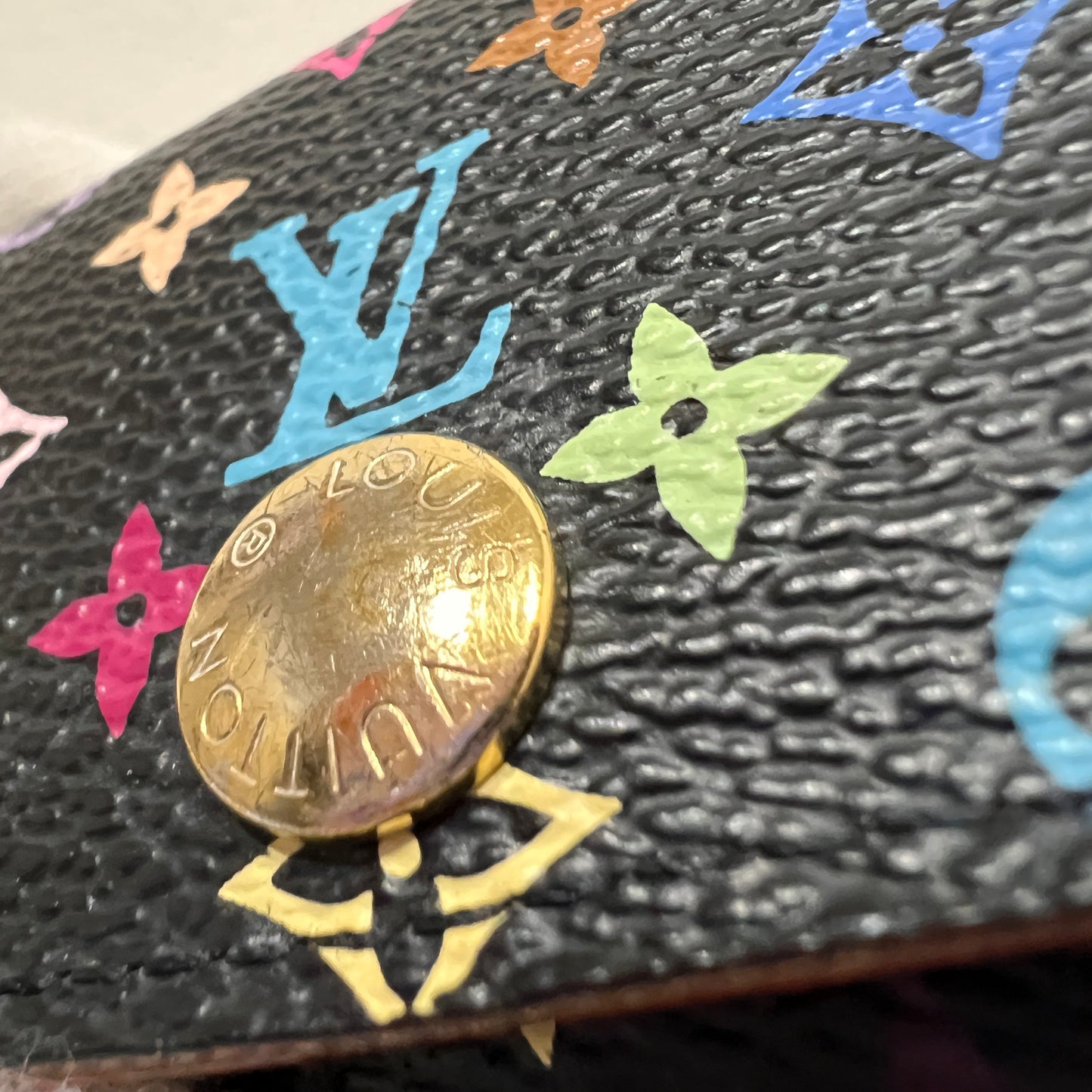 LOUIS VUITTON Murakami Key Holder (Black)