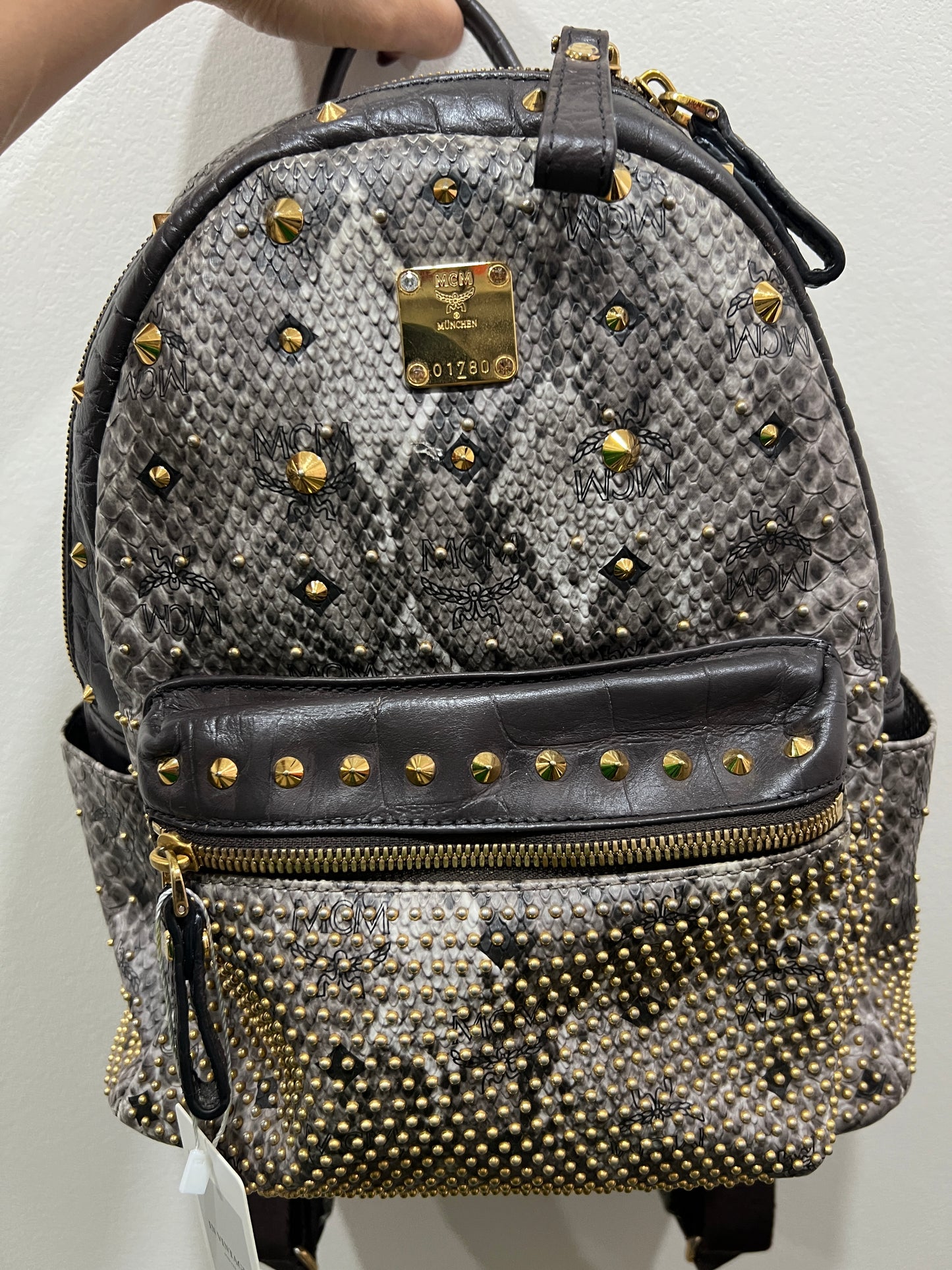 MCM Backpack Snakeskin