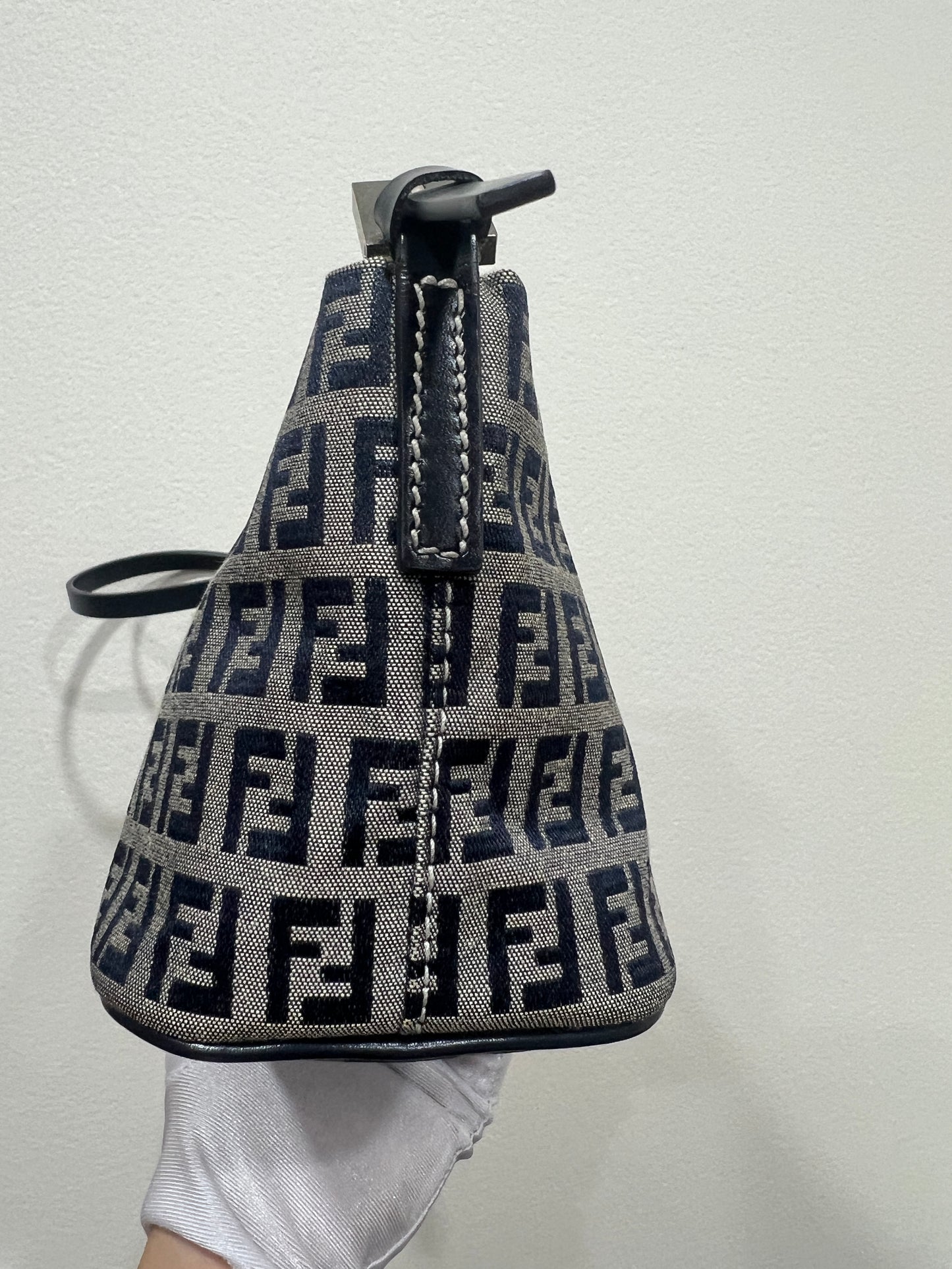 FENDI Monogram Zuccino Shoulder Bag