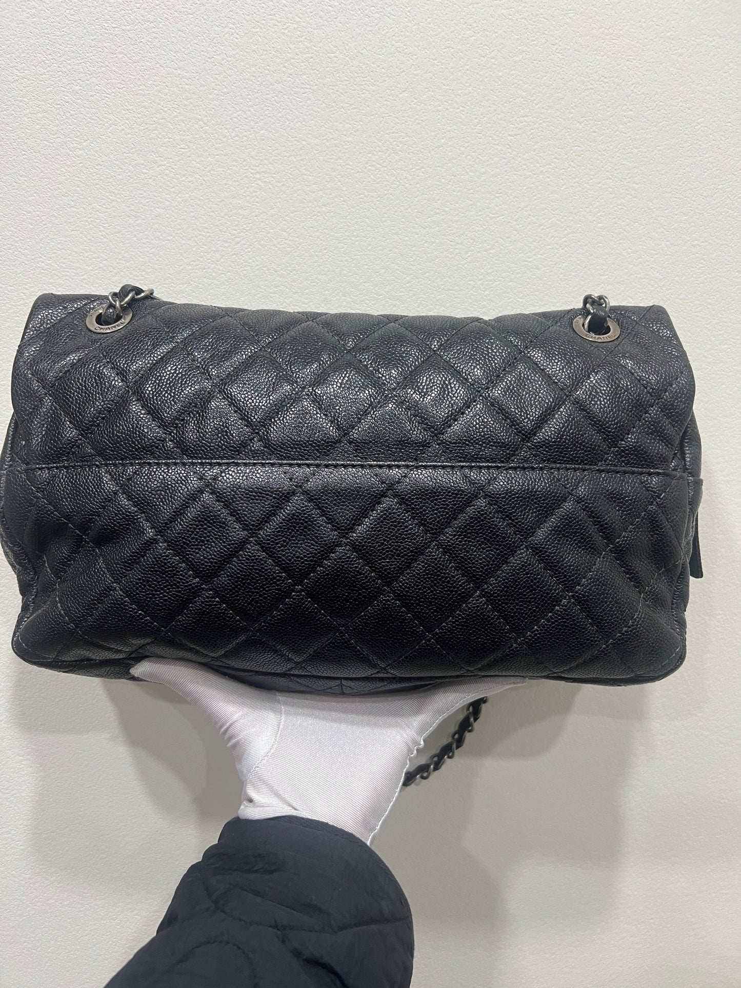 CHANEL easy flap Caviar Skin Shoulder bag