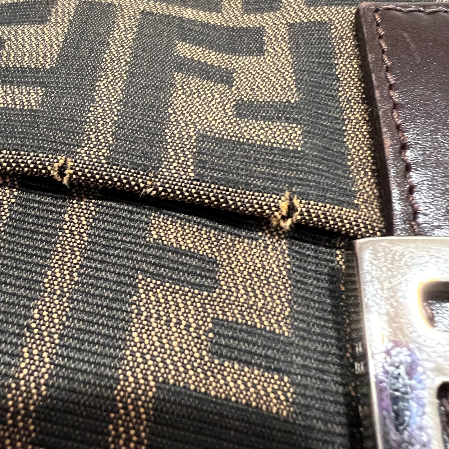 FENDI Mamma Baguettw Silver Hardware