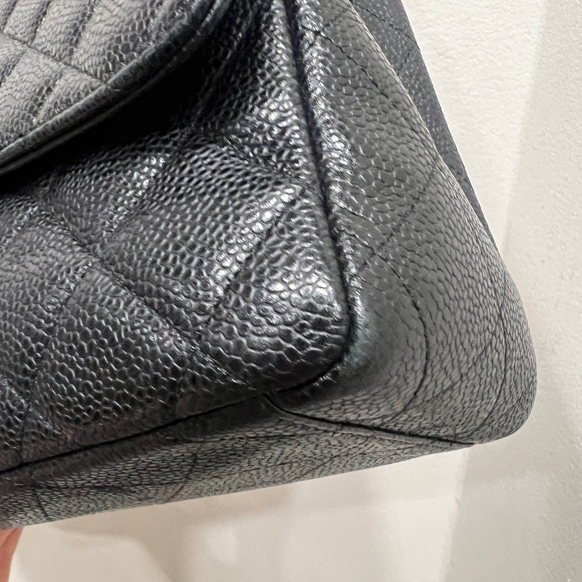 CHANEL Caviar Single Flap Jumbo