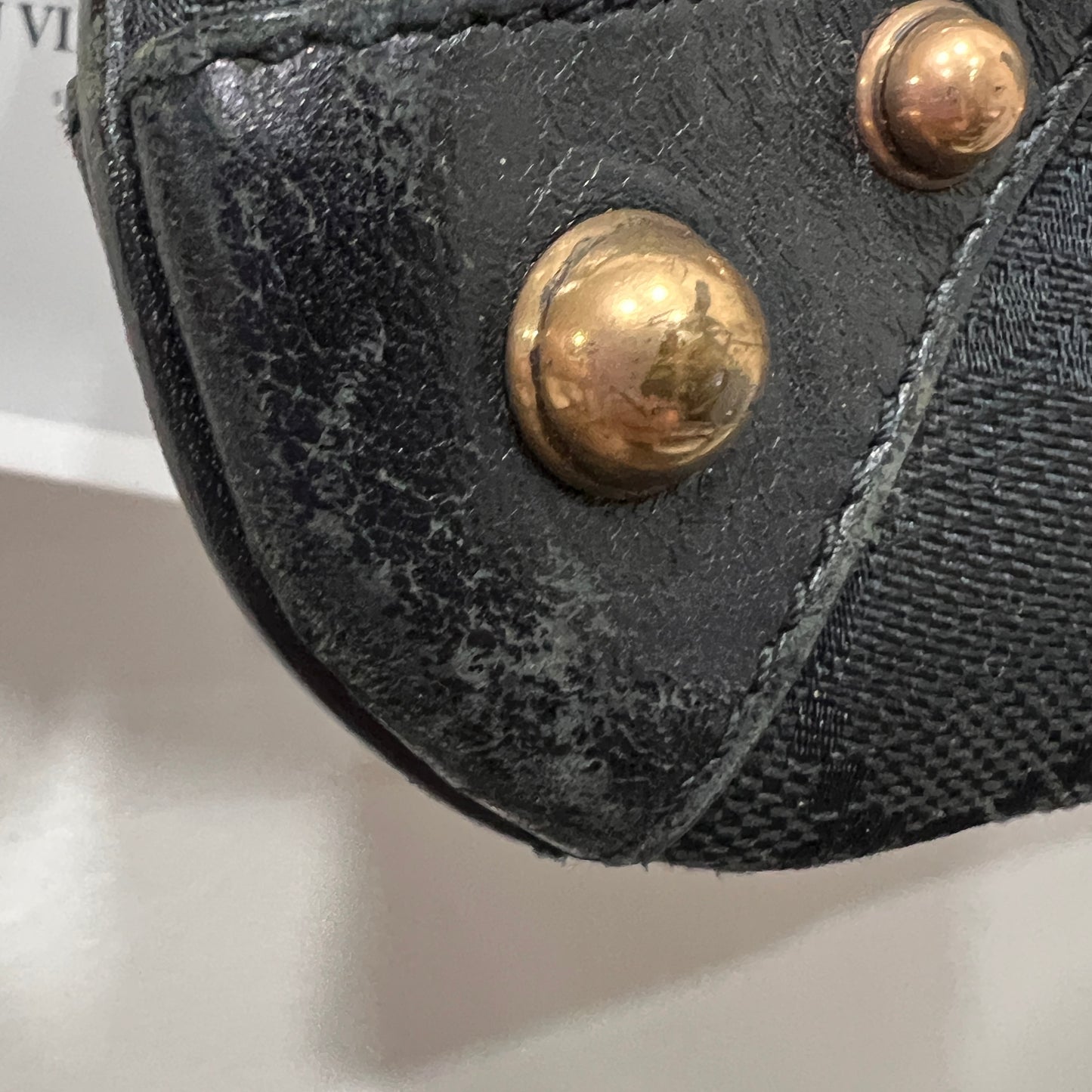 GUCCI Black GG Monogram Horsebit