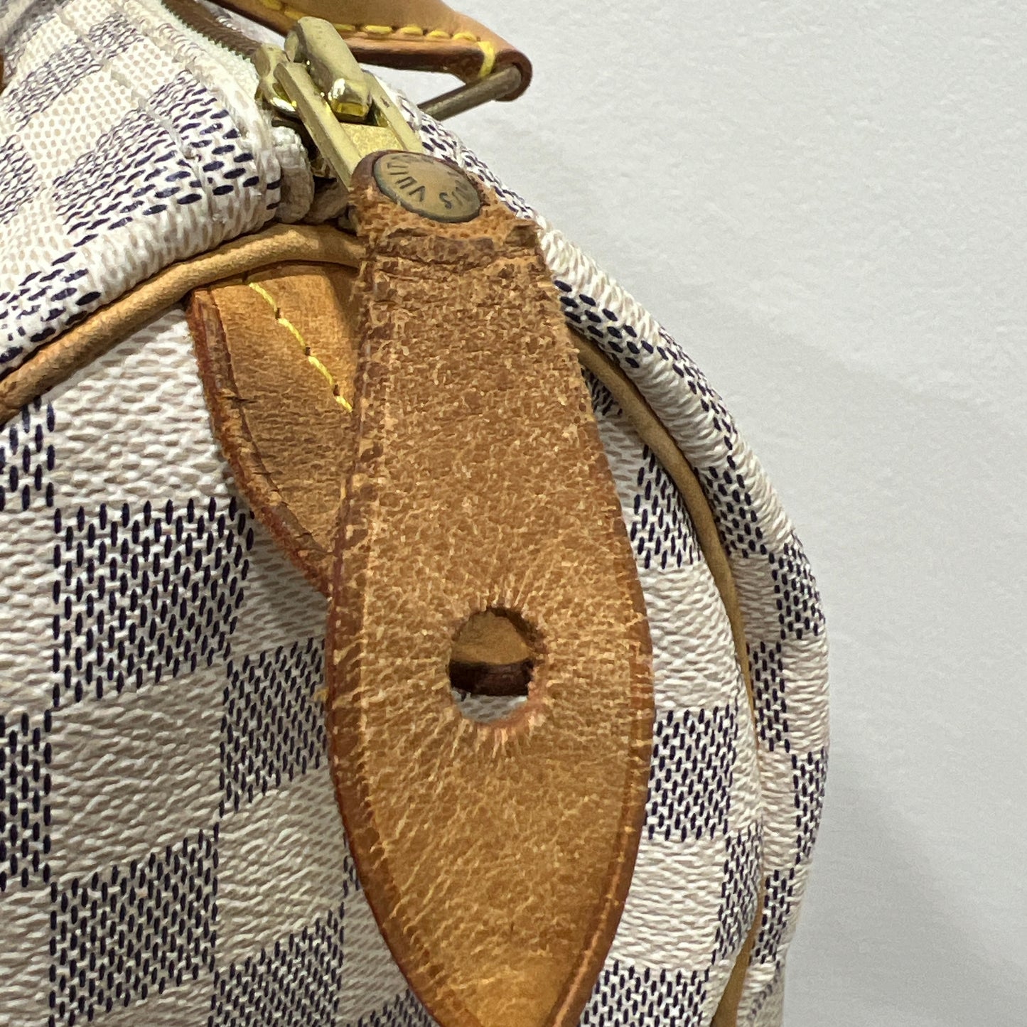 LOUIS VUITTON Speedy White Damier 25 (6530316)