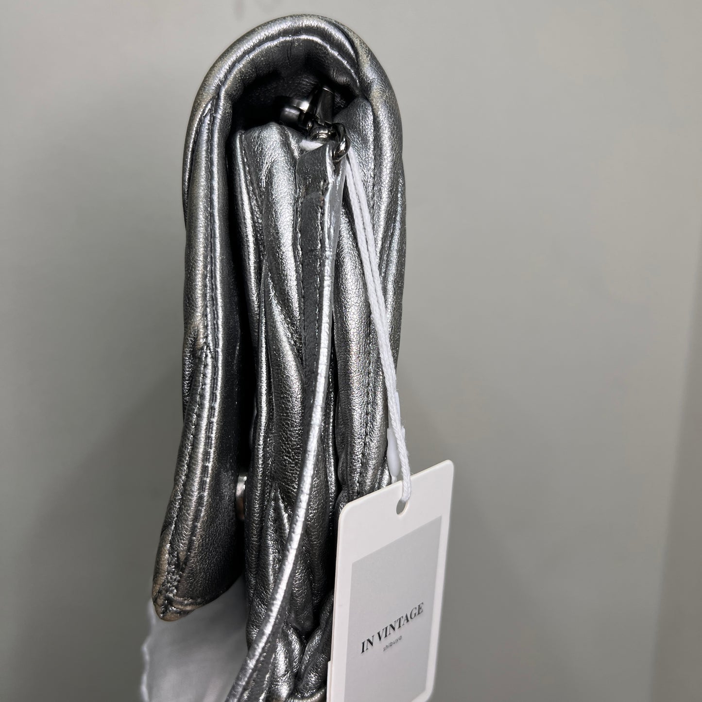 MIU MIU Metallic Leather Crossbody 30cm