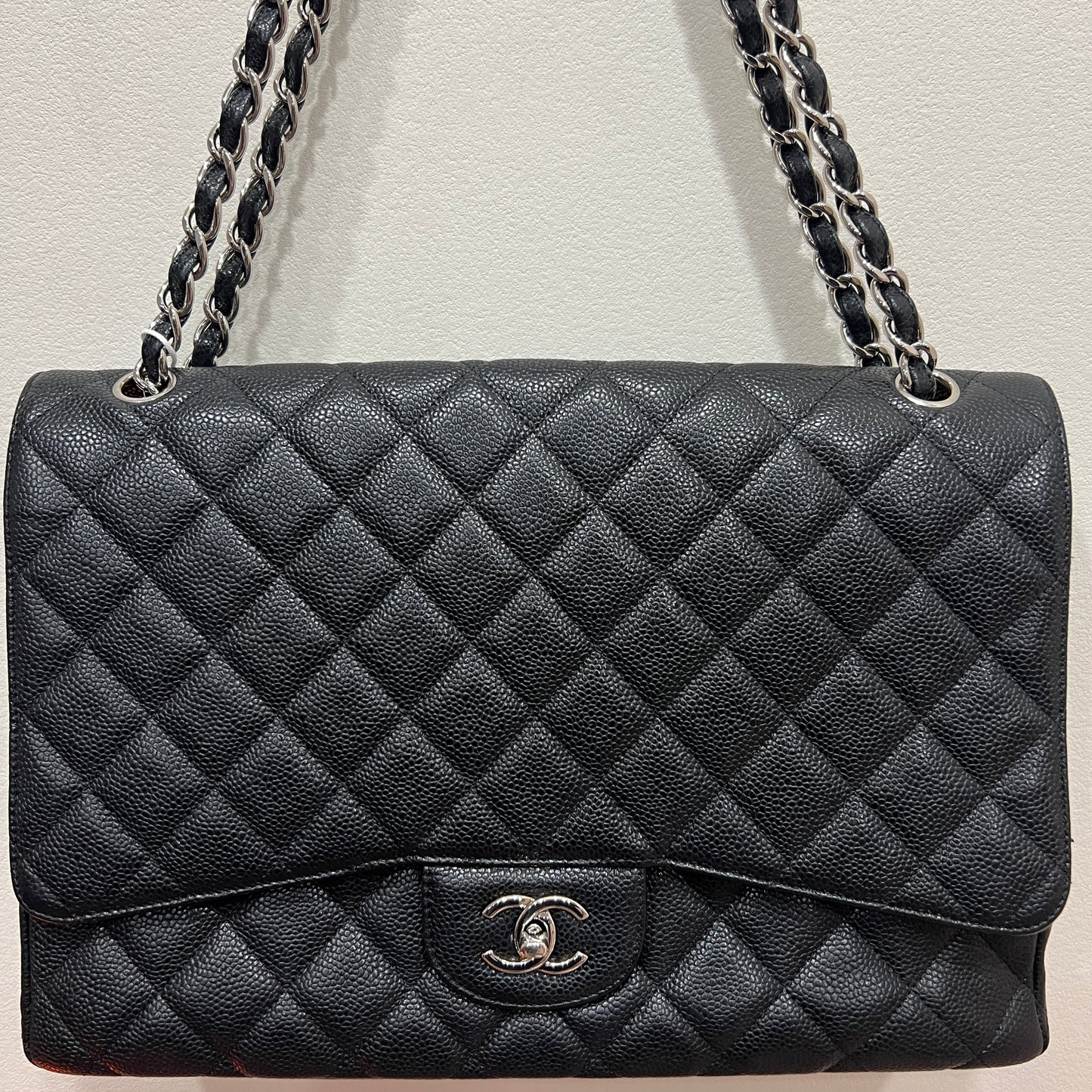 CHANEL Classic Flap Maxi Caviar Leather