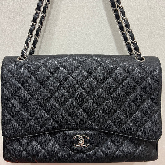 CHANEL Classic Flap Maxi Caviar Leather