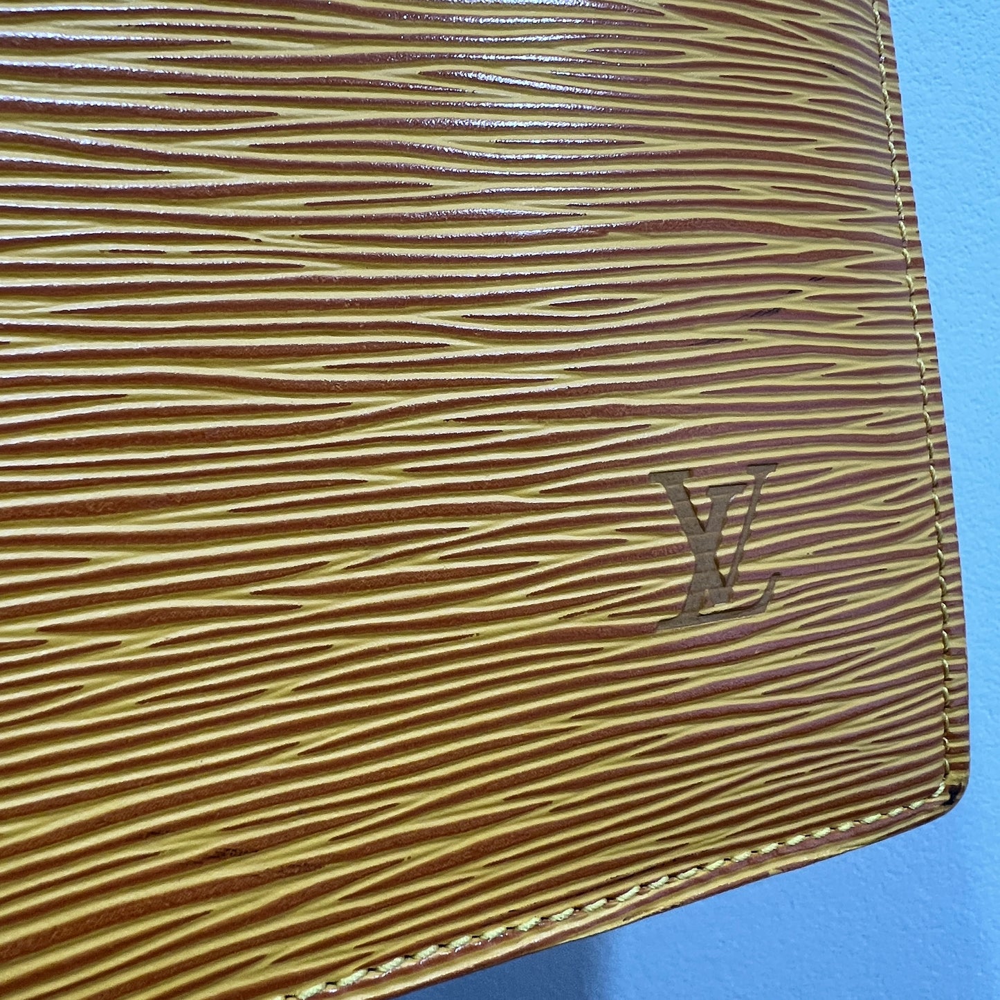 LOUIS VUITTON Triangular Sac Epi Leather Bag