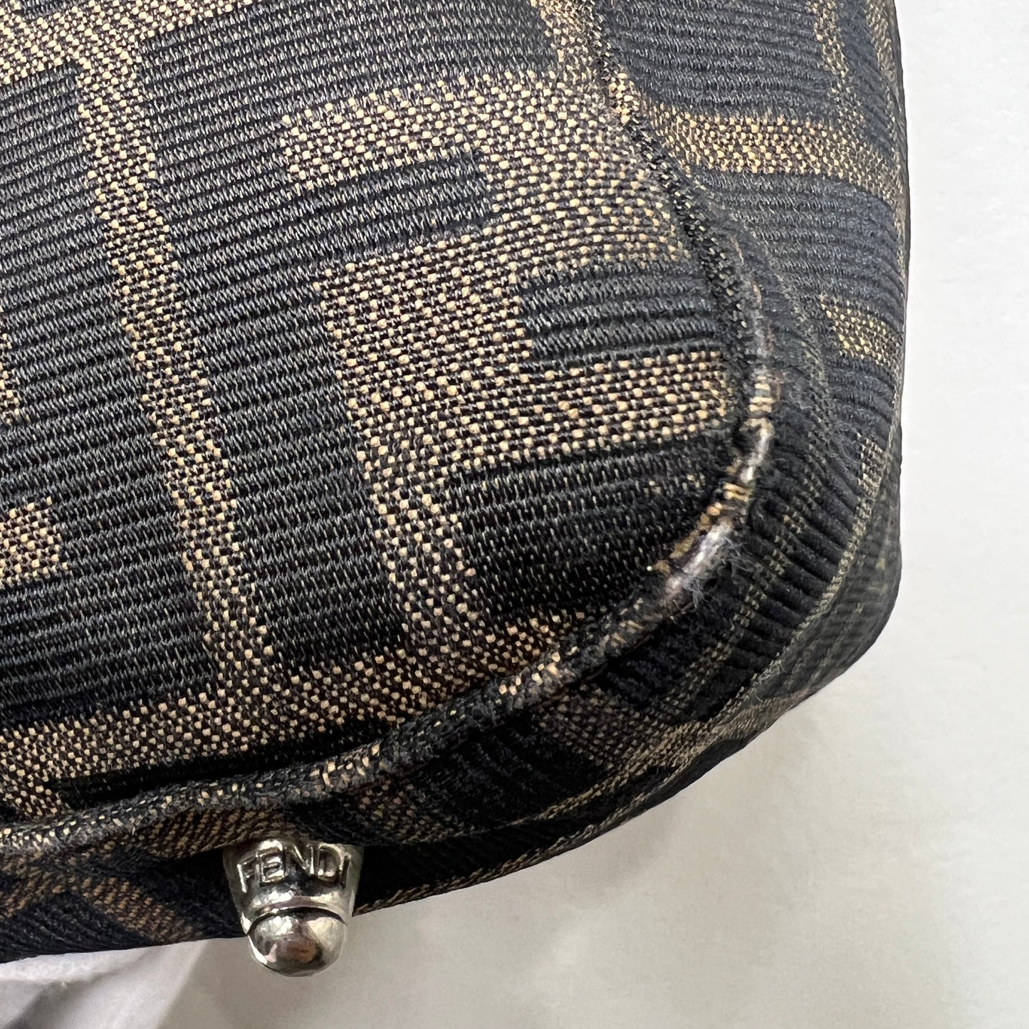 FENDI Zucca Canvas Handbag