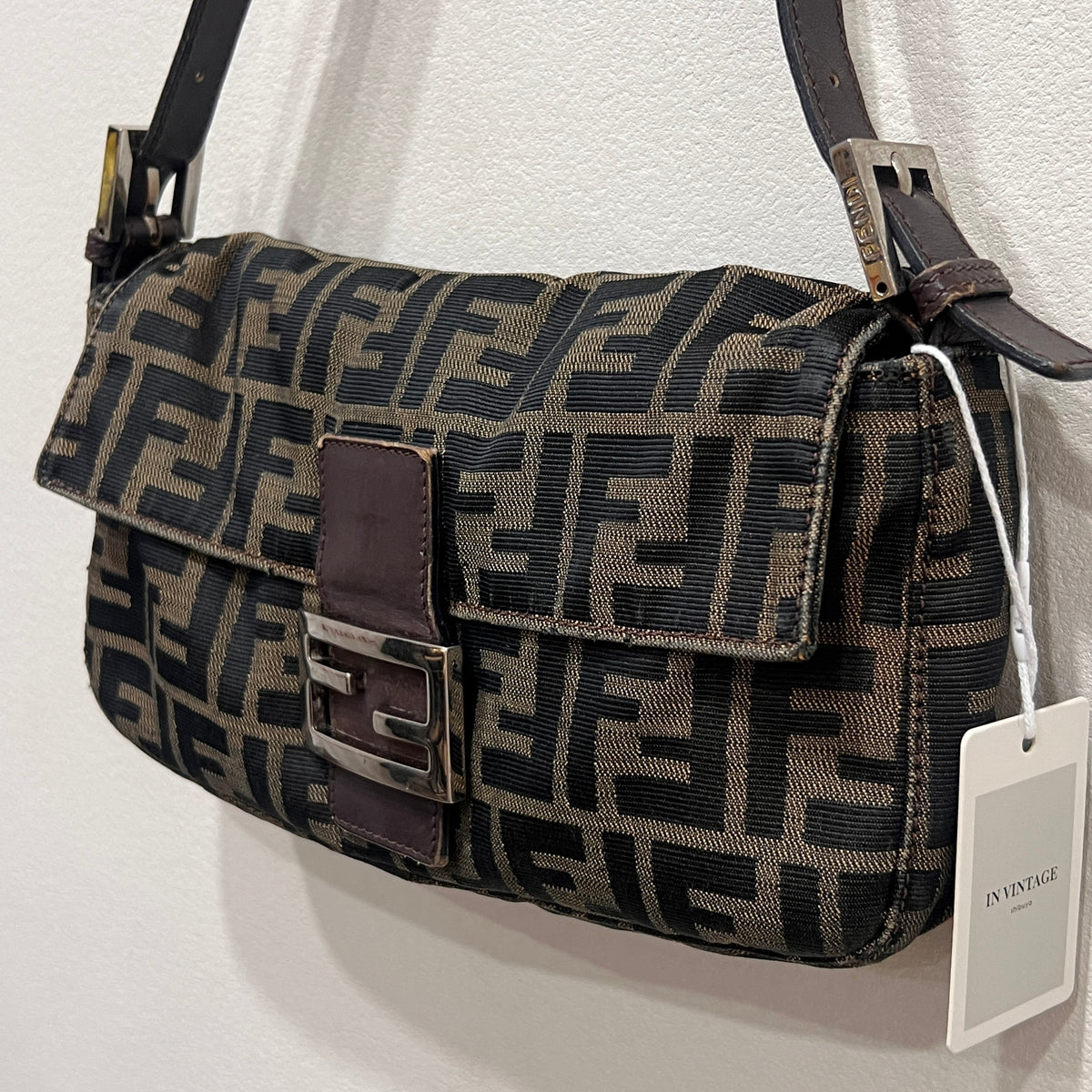 Fendi Baguette Zucca Canvas