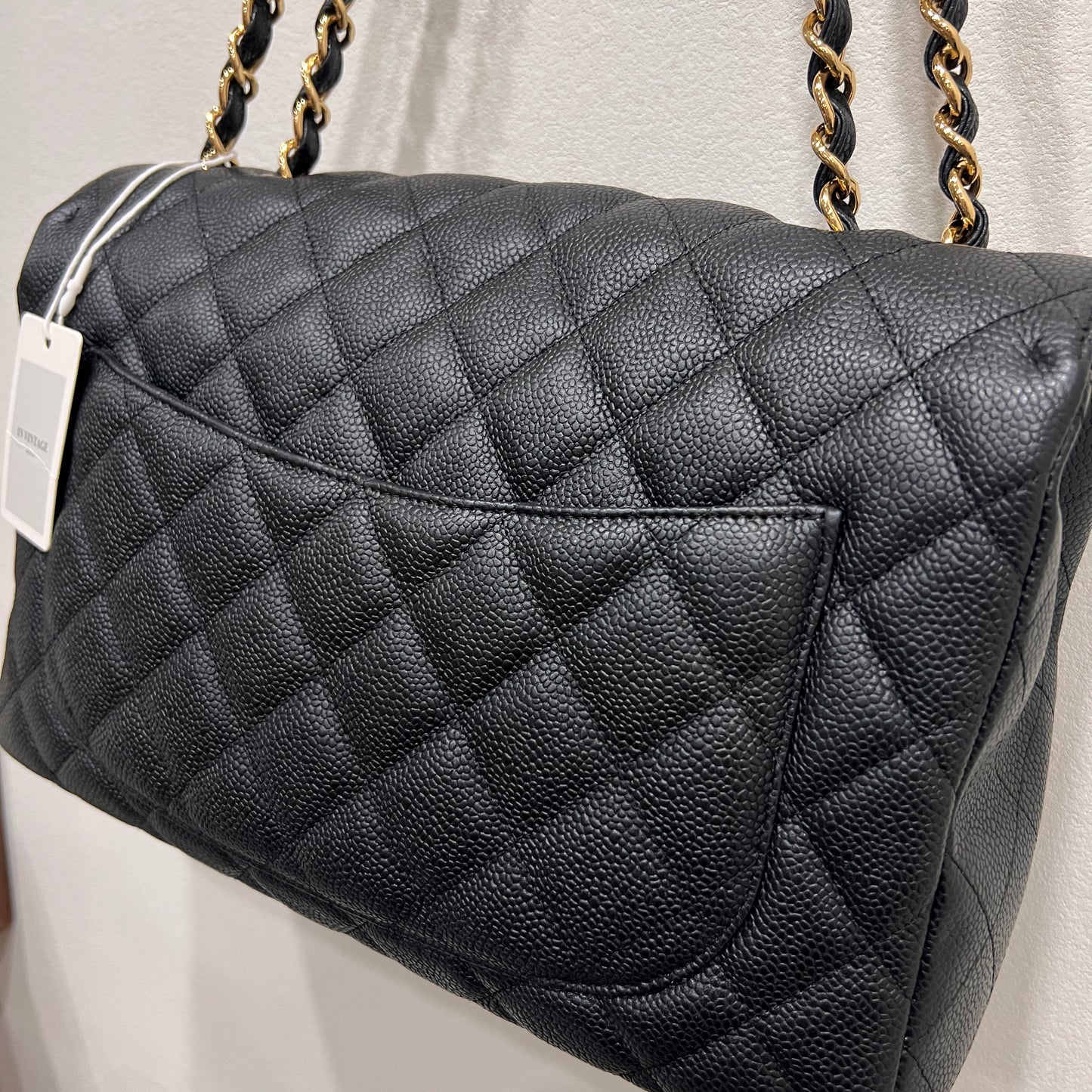 CHANEL Classic Caviar Jumbo Flap