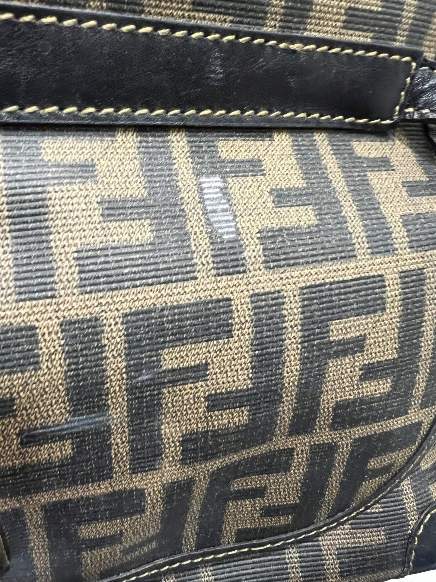 FENDI Vintage PVC Shoulder Bag
