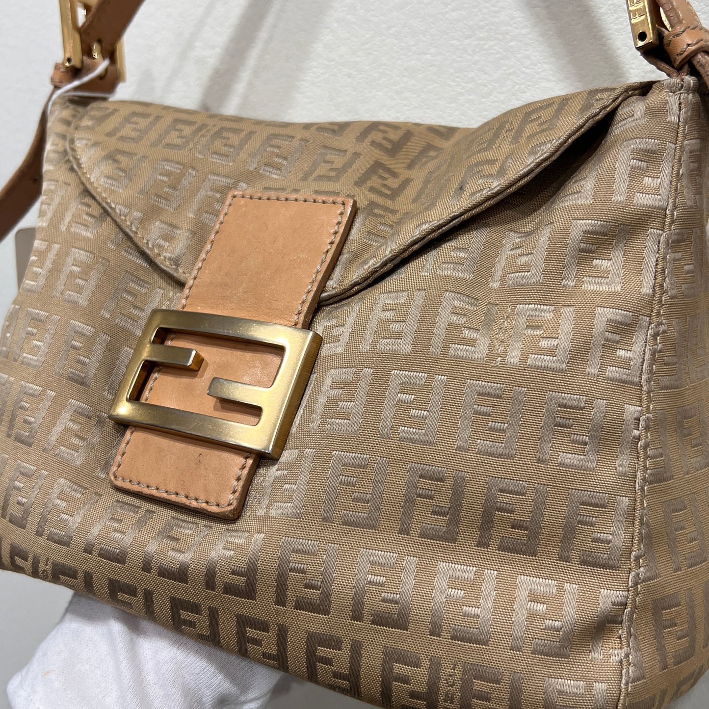 FENDI Mamma Baguette Double Flap