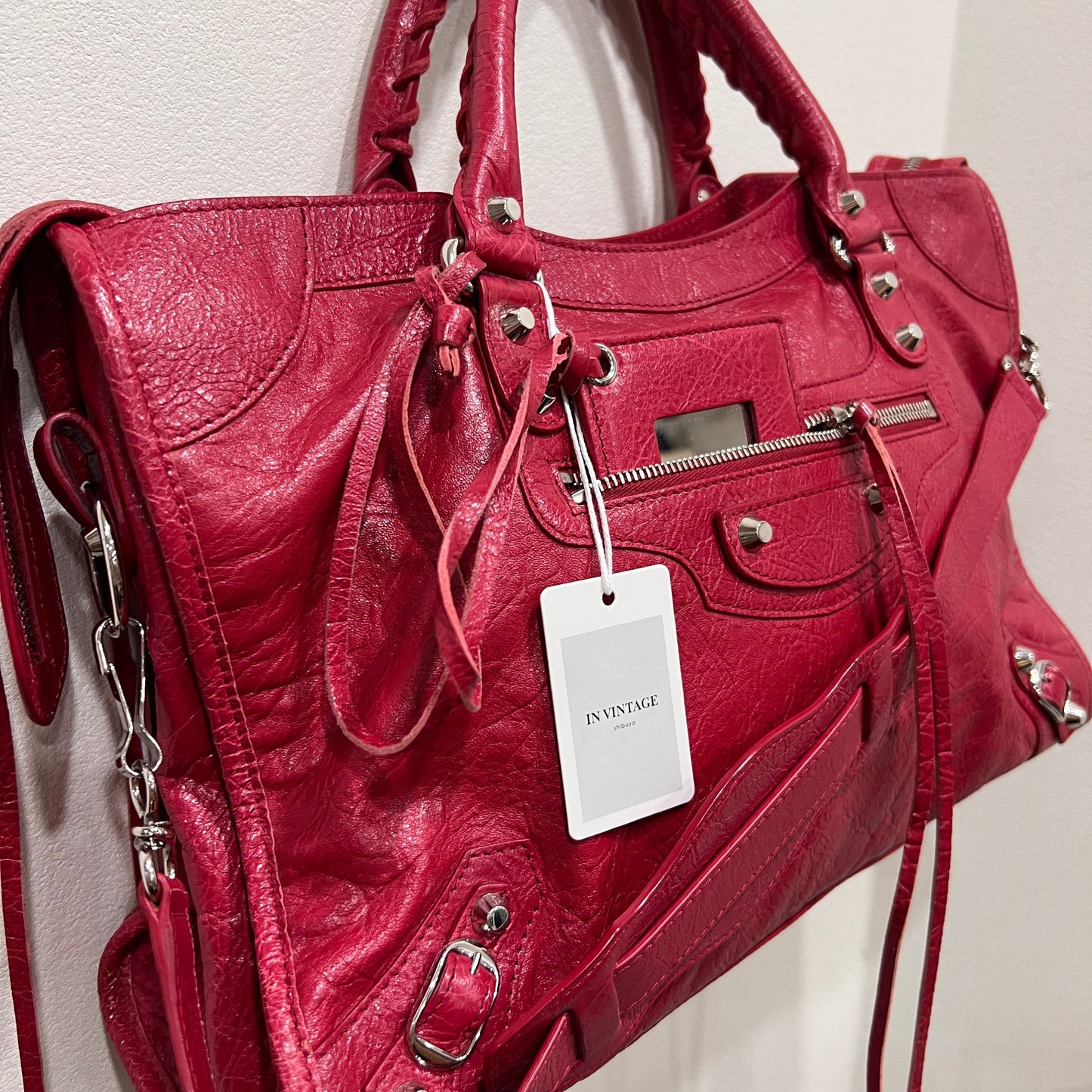 BALENCIAGA City Bag Medium Red