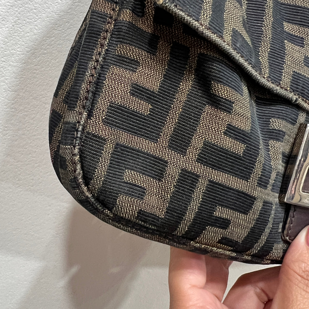 Fendi Baguette Zucca Canvas