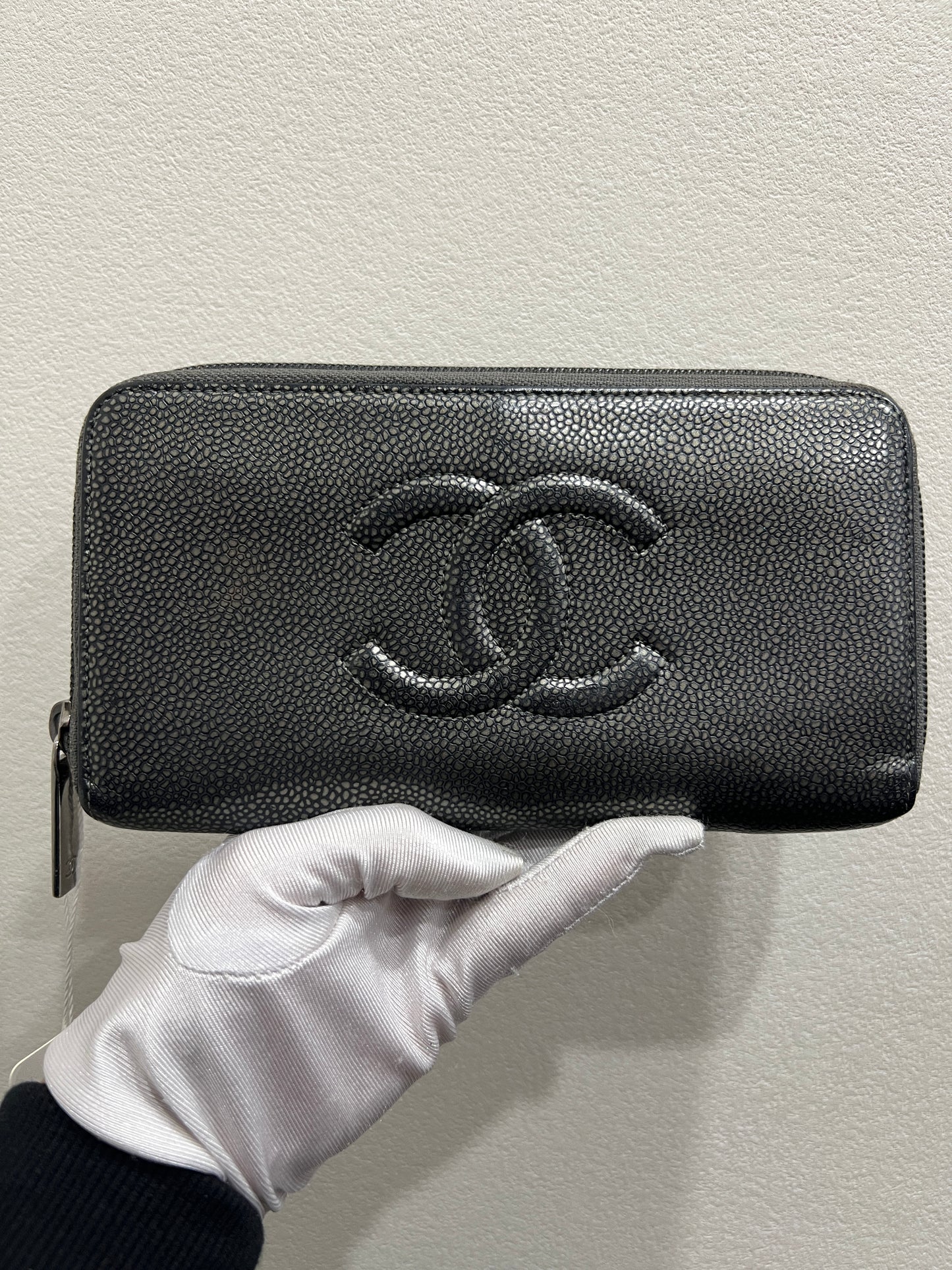 CHANEL Timeless Caviar Leather Wallet