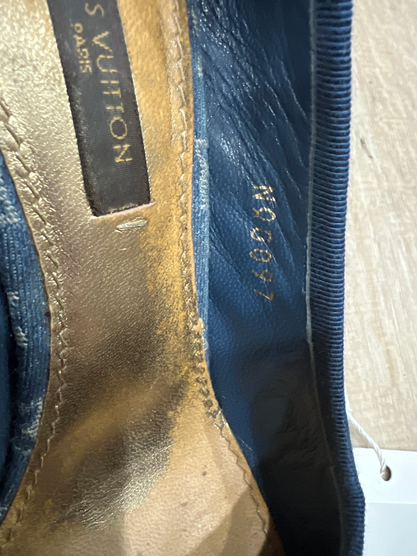 LOUIS VUITTON Denim Shoes SIZE 35