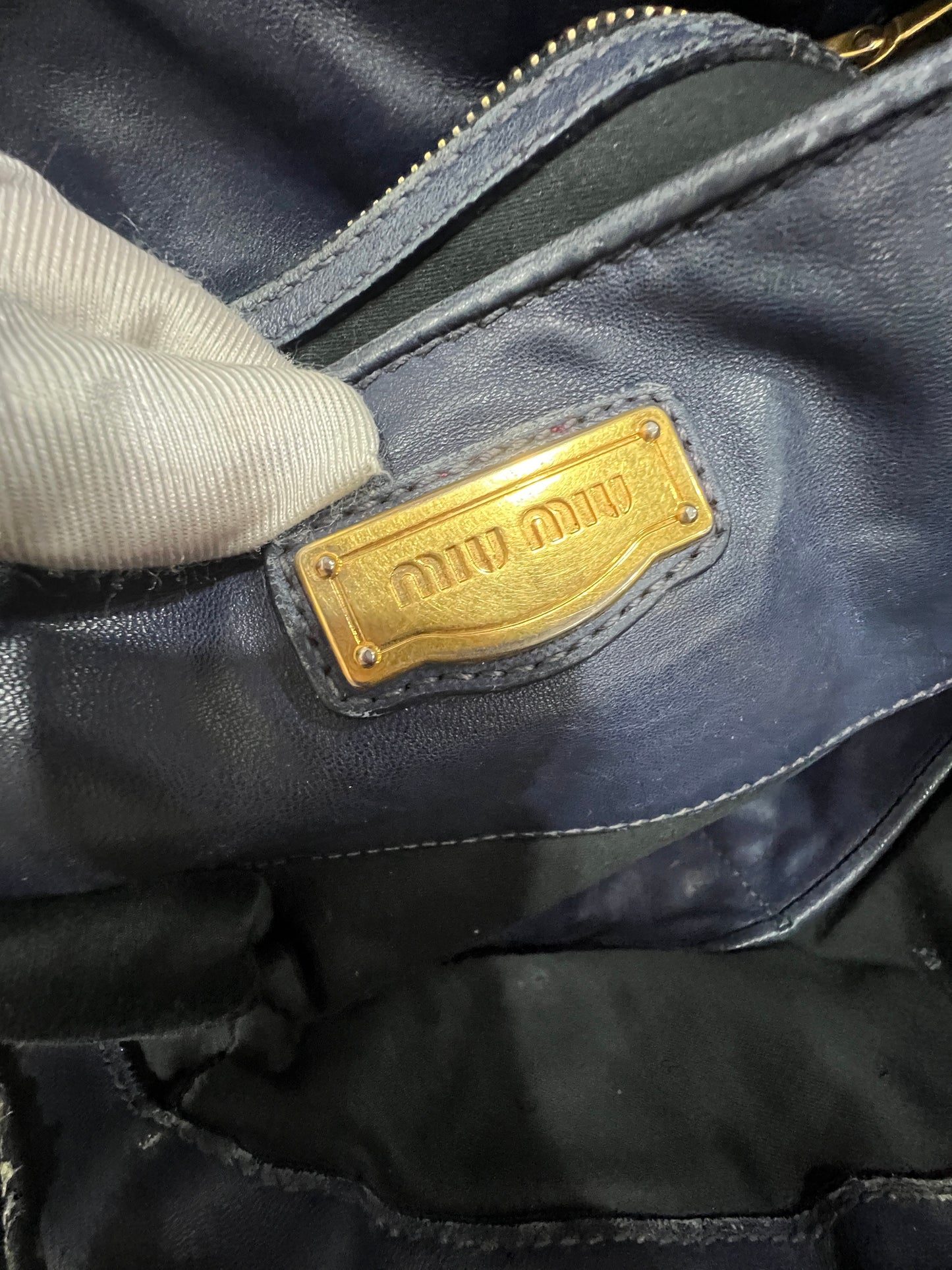 MIU MIU Matelasse Leather Handbag/Crossbody