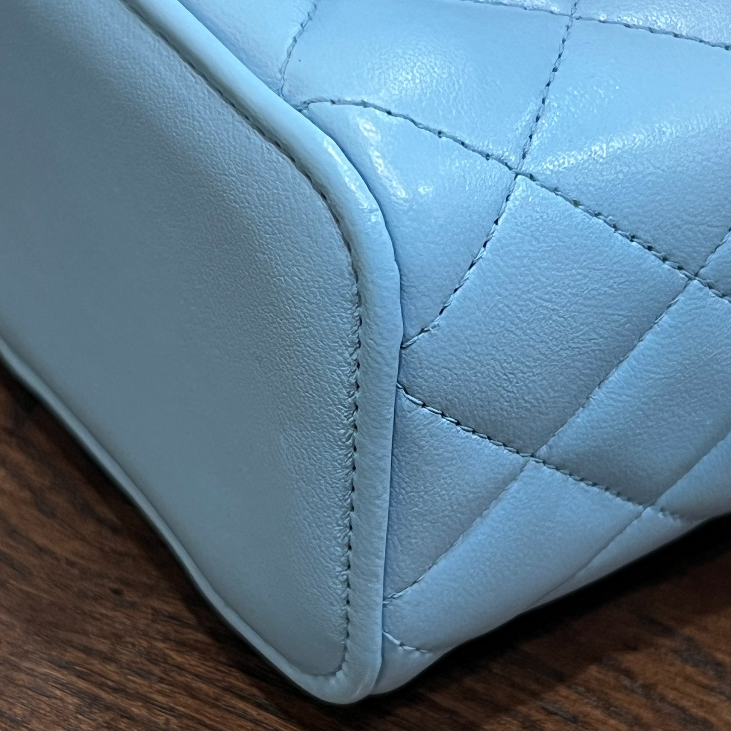 CHANEL Mini Vanity Bag Light Blue