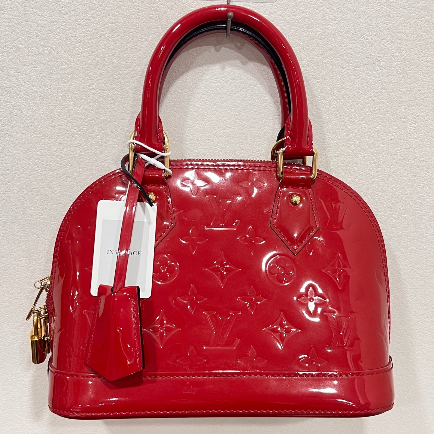 LOUIS VUITTON Red Alma BB