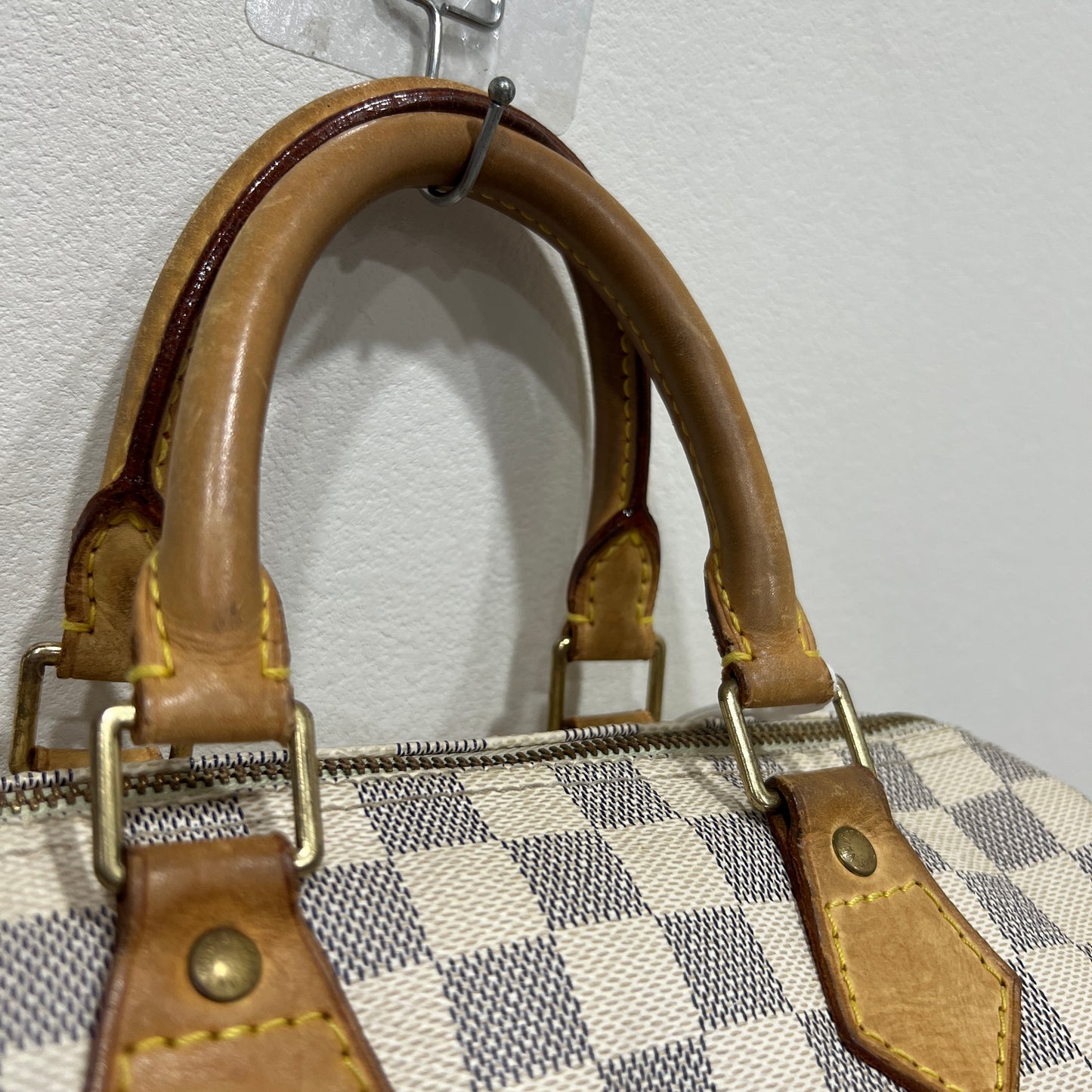 LOUIS VUITTON Speedy White Damier 25 (6530316)