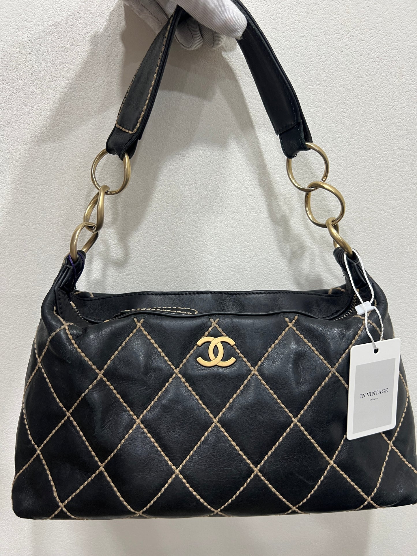 CHANEL Wild Stitch CC Shoulder Bag
