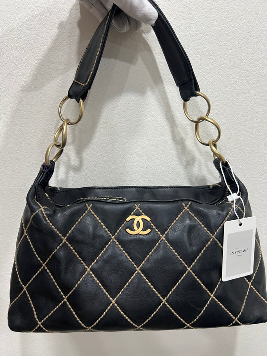 CHANEL Wild Stitch CC Shoulder Bag