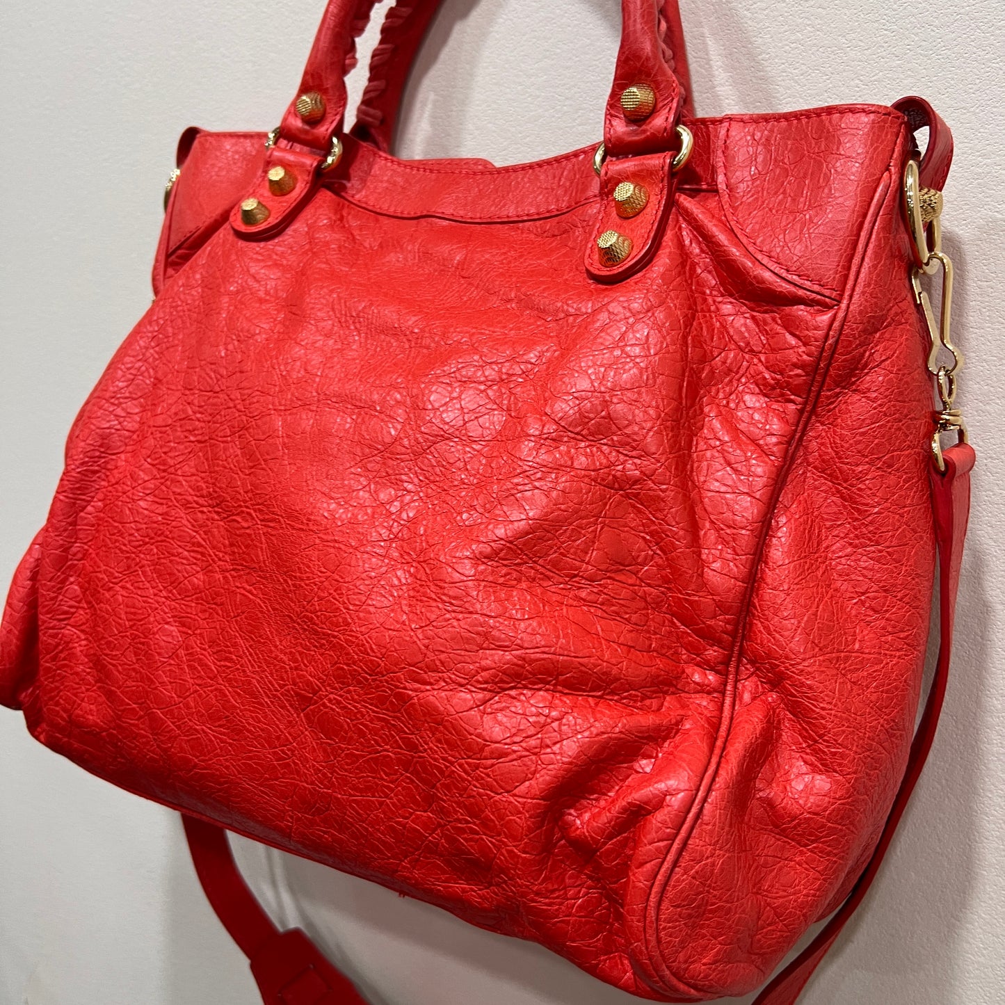 BALENCIAGA City Bag Red Orange Medium