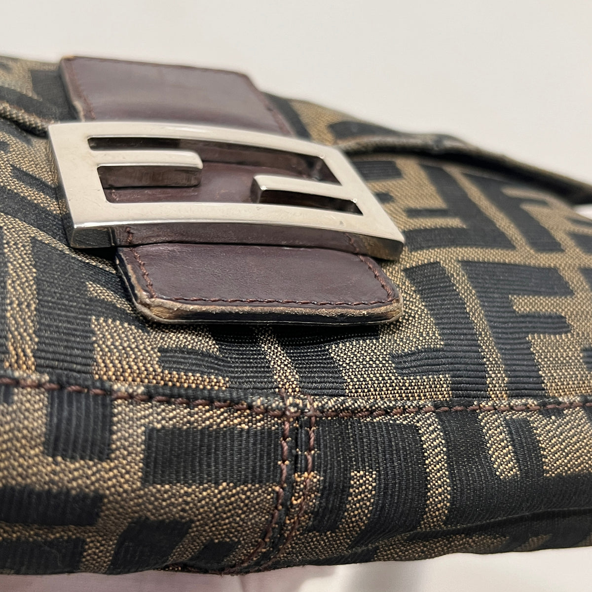 Fendi Baguette Zucca Canvas