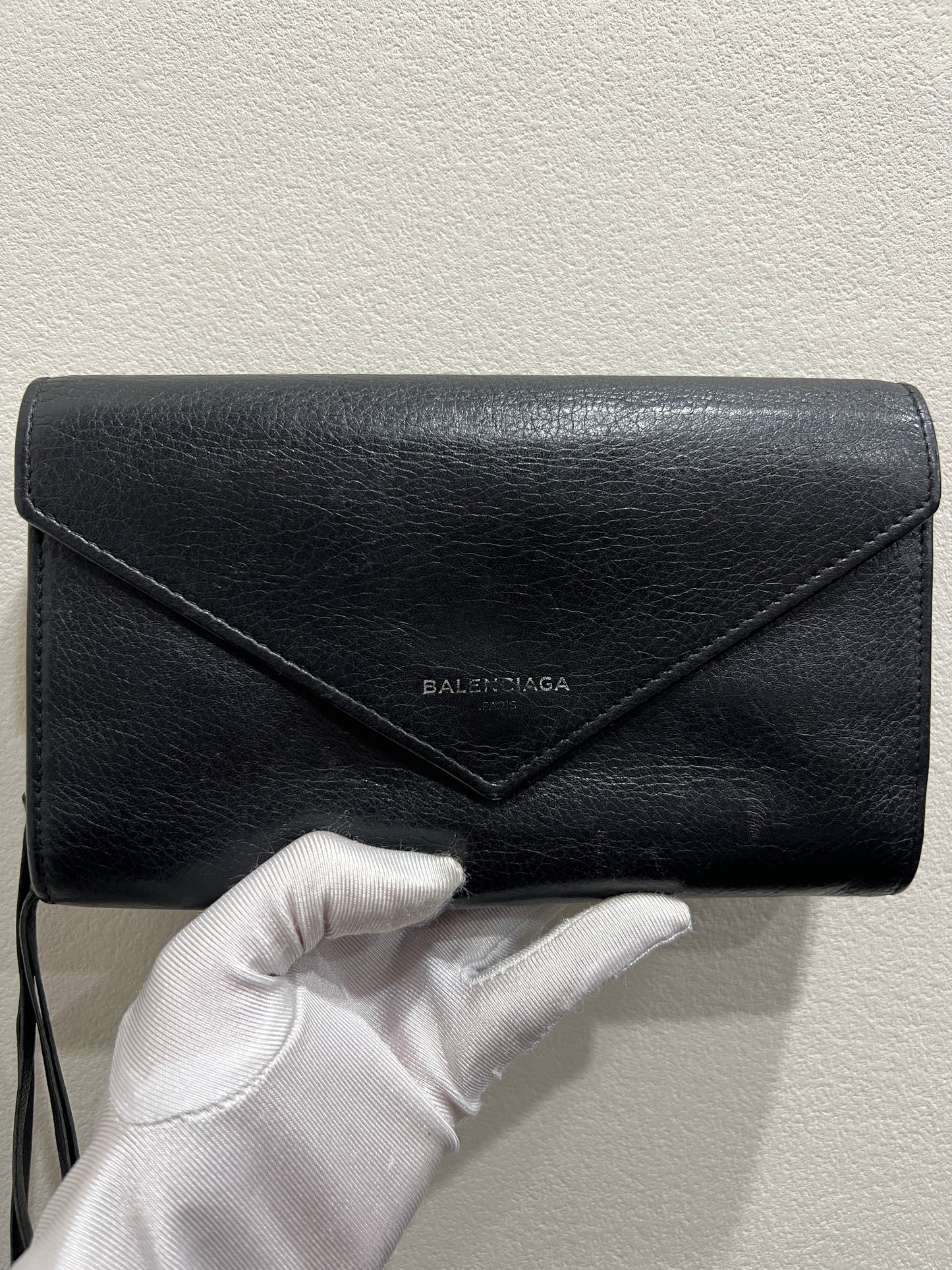 BALENCIAGA Leather Long Wallet