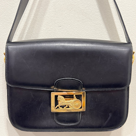 CELINE Vintage Horse Carriage Shoulder Bag