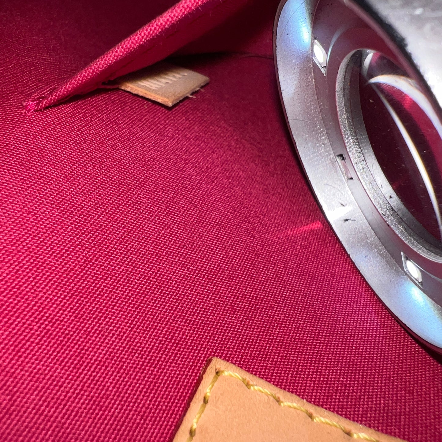 LOUIS VUITTON Red Alma BB