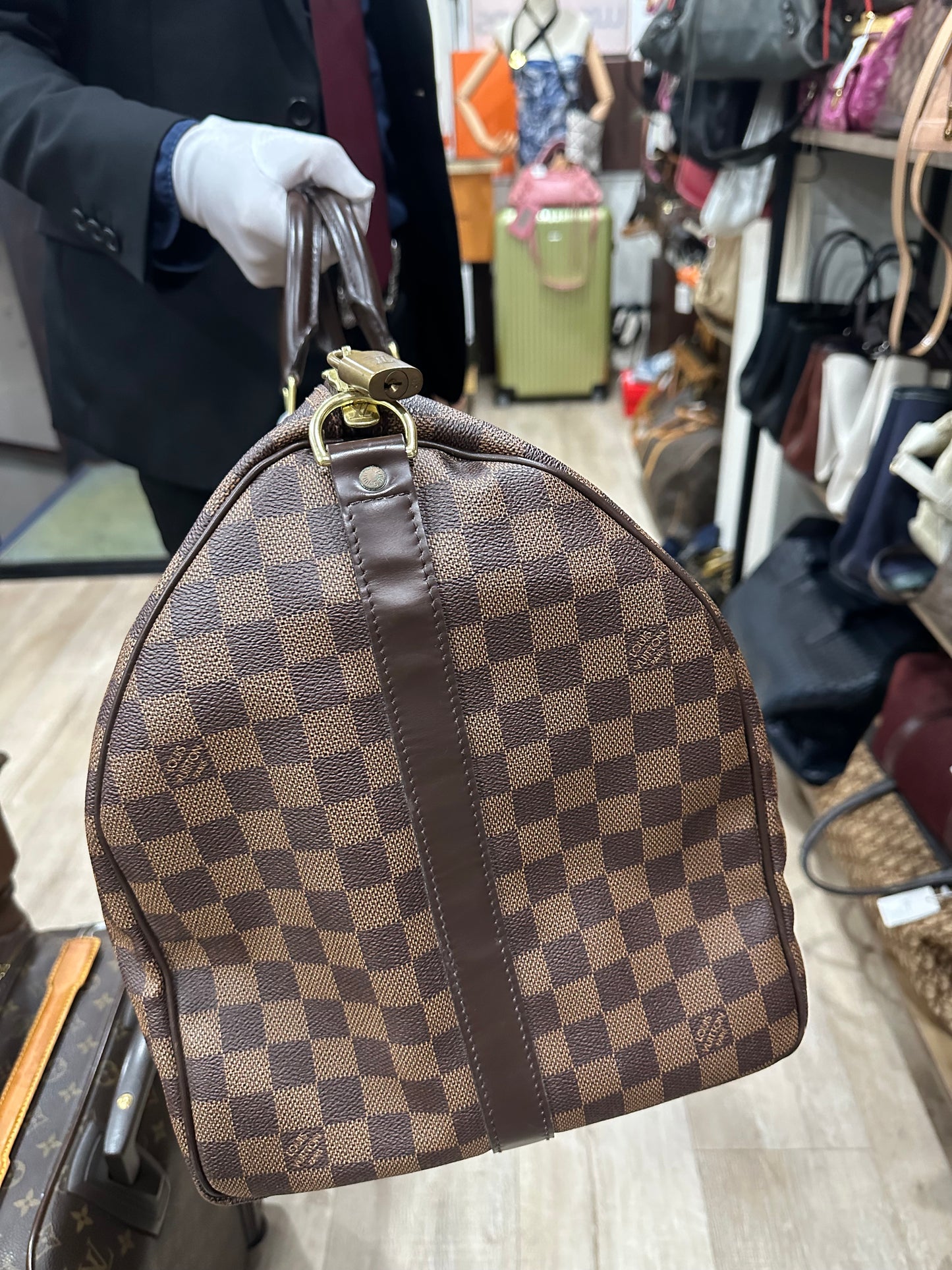 Louis Vuitton Damier ebene keepall 55