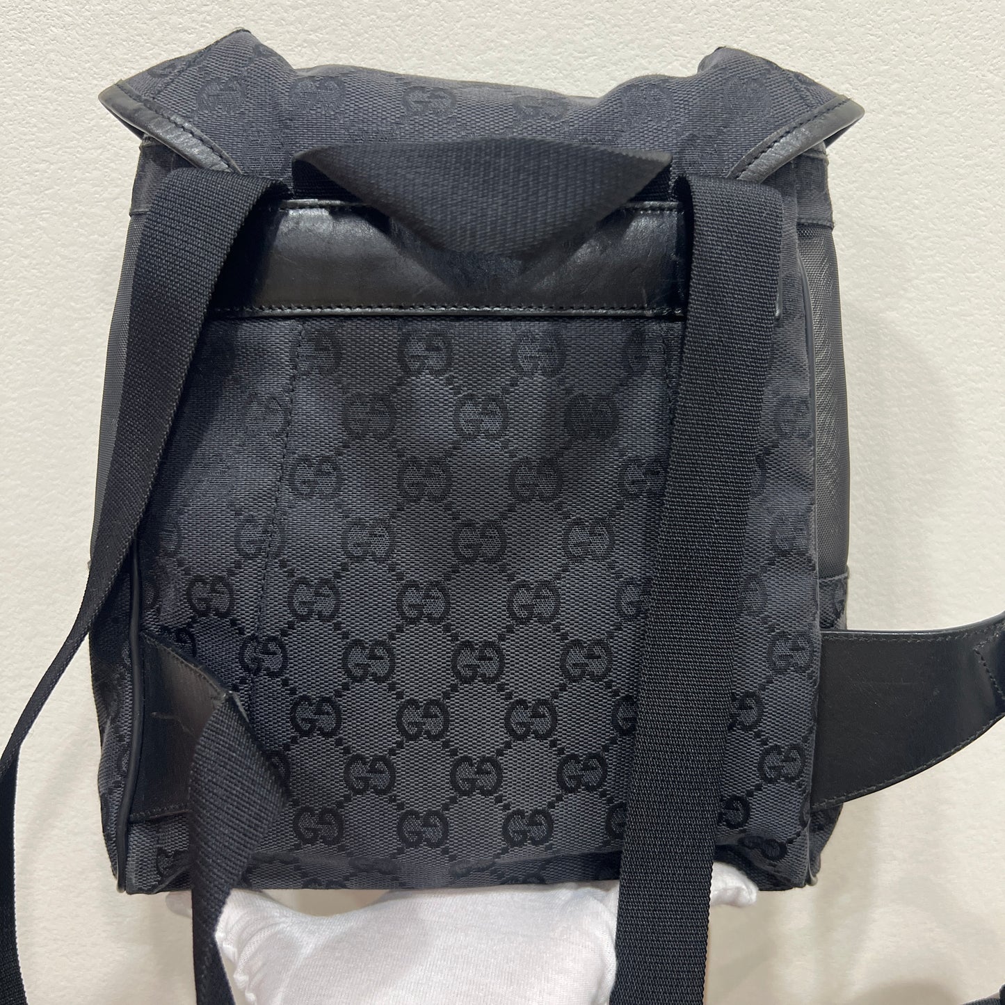 GUCCI Mesh x Fabric Canvas Backpack
