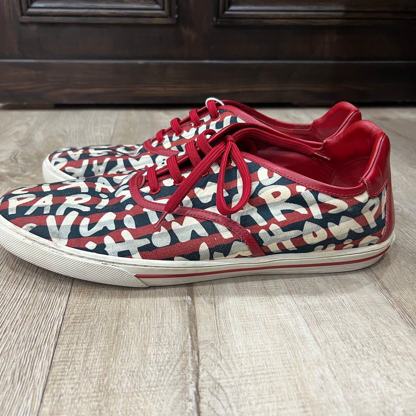 LOUIS VUITTON Stephen Sprouse Graffiti Low Sneakers Size 8 1/2