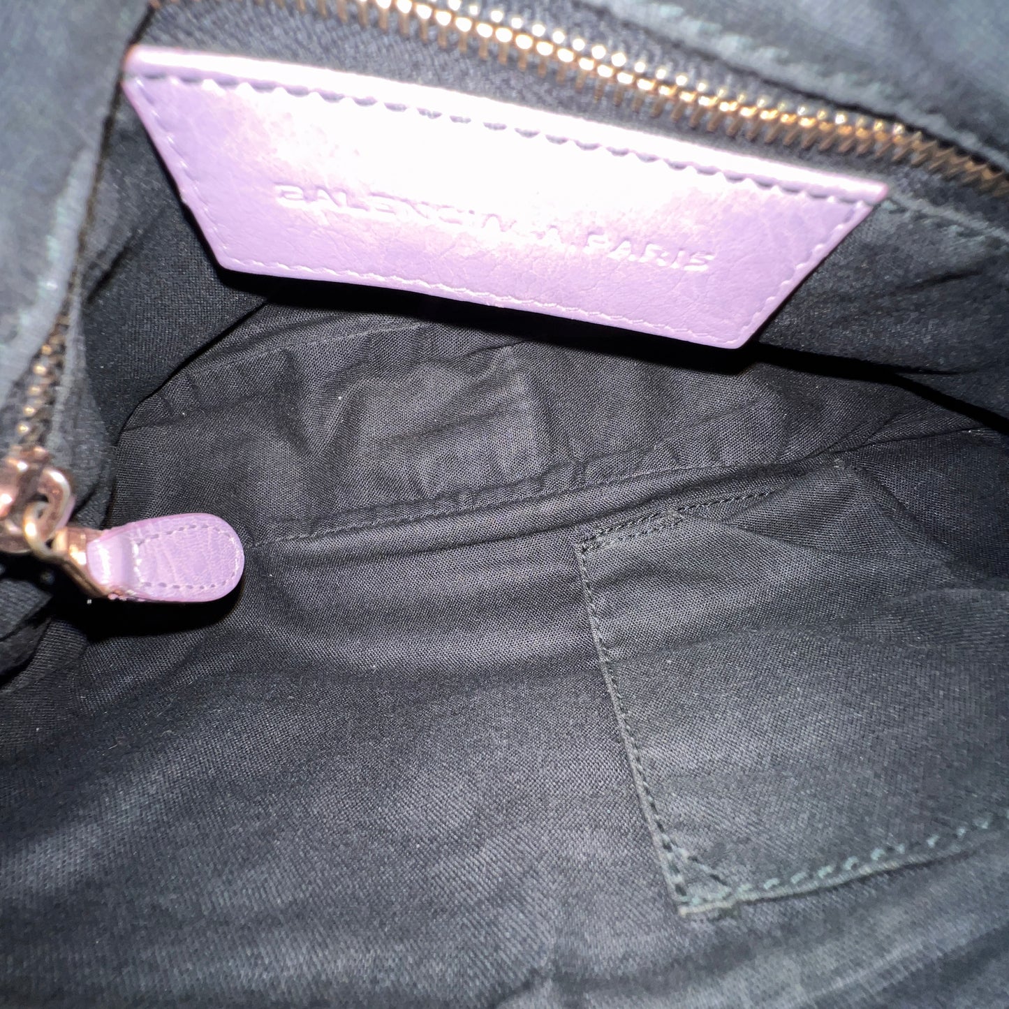 BALENCIAGA Lilac Leather Hip Crossbody