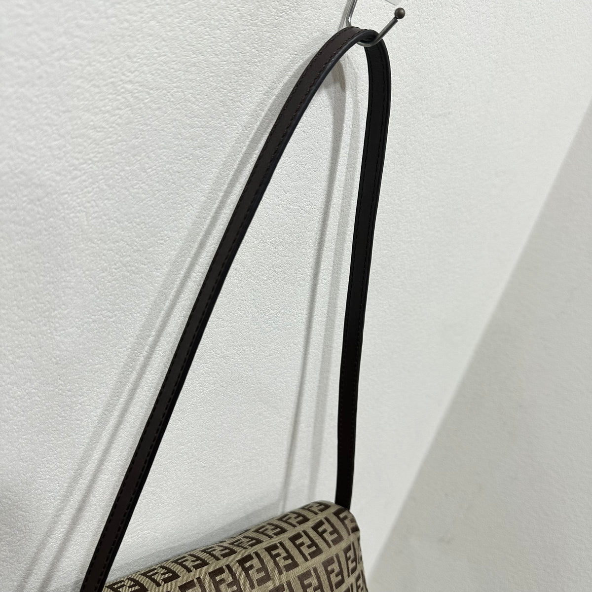 FENDI Mini Mamma Baguette Zuccino Canvas