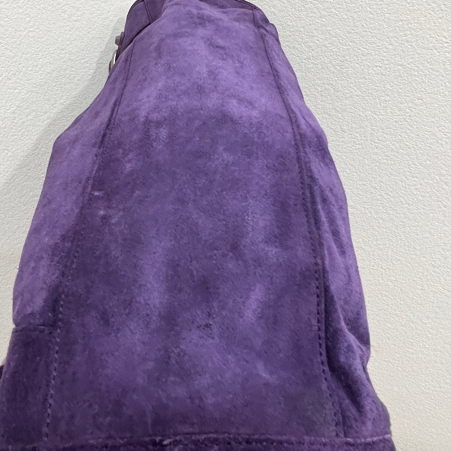 BALENCIAGA City Purple Suede leather