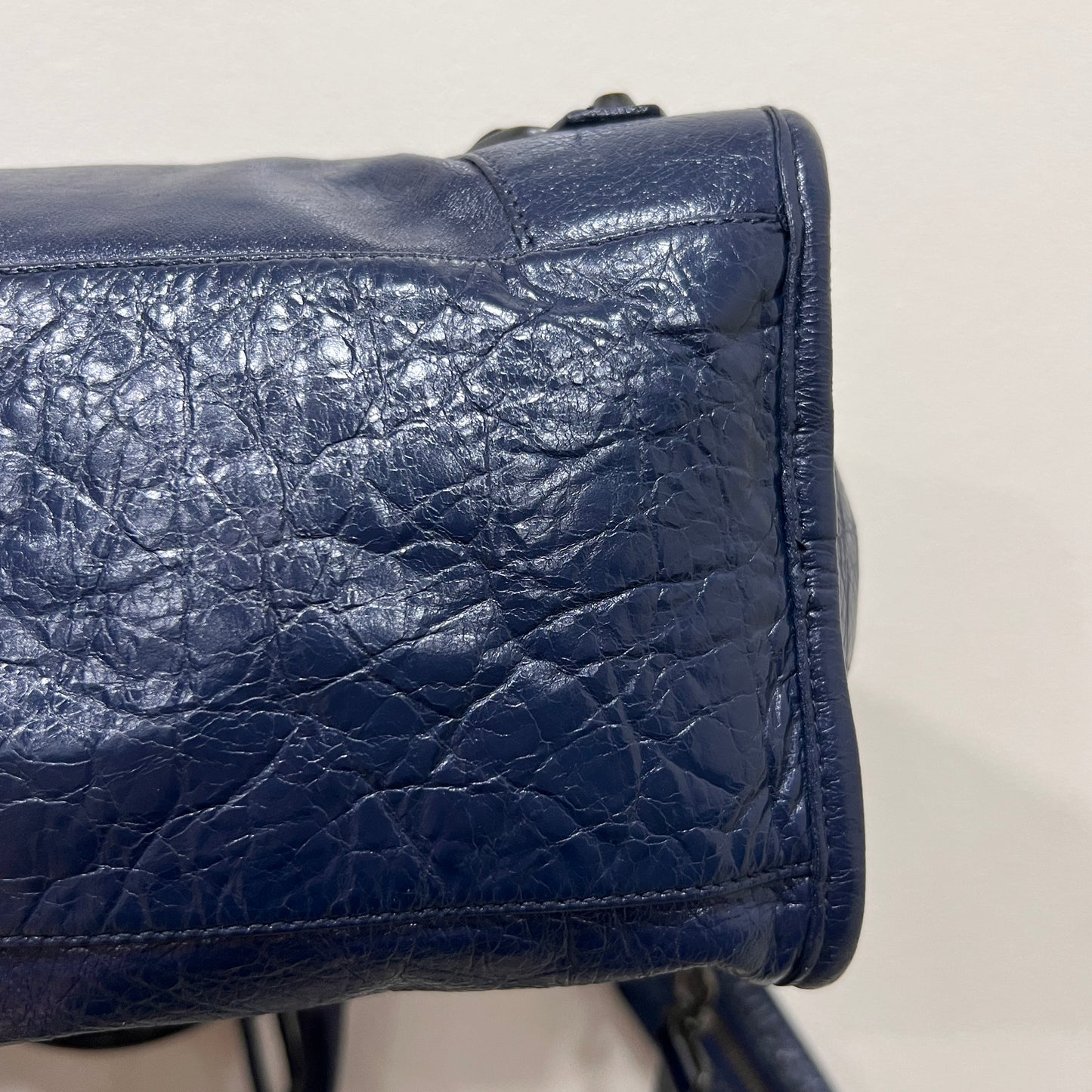 BALENCIAGA City Bag Medium Navy Blue