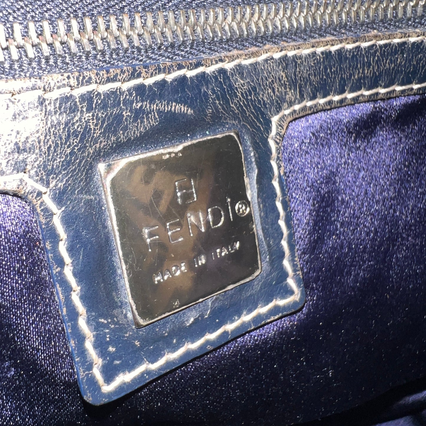 FENDI Hobo Bag Zuccino Canvas