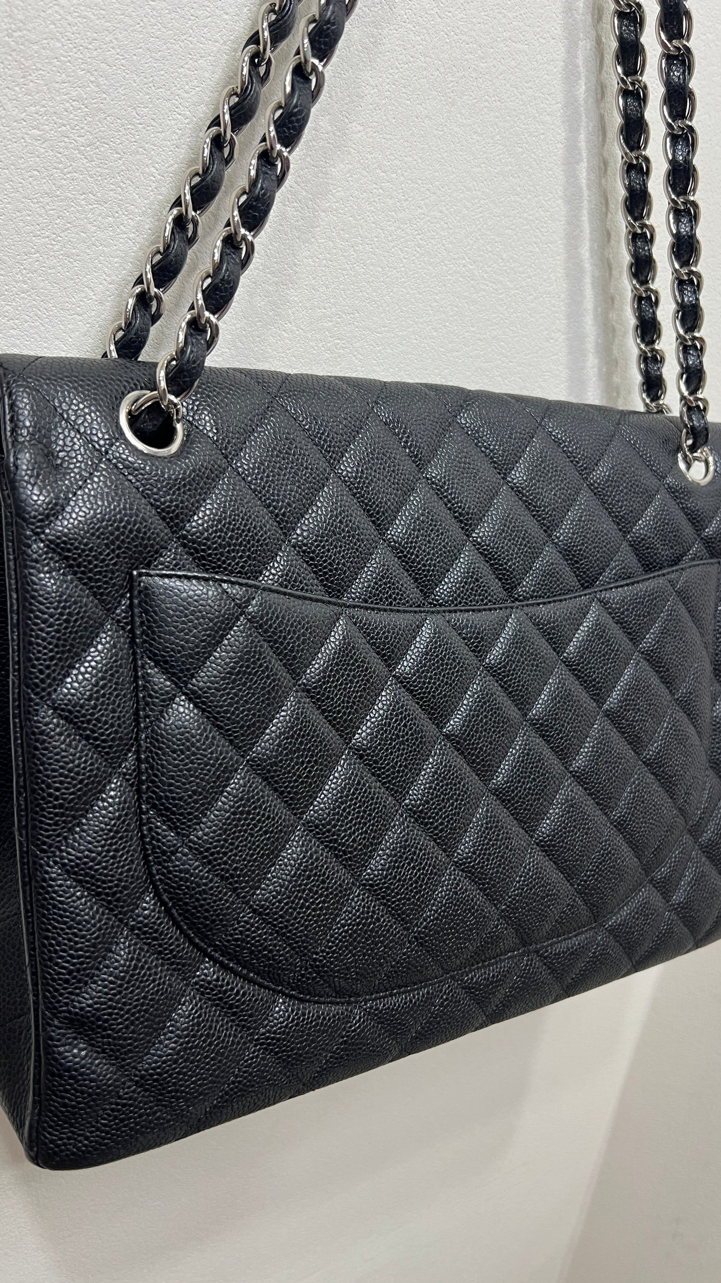 CHANEL Classic Flap Maxi Caviar Leather