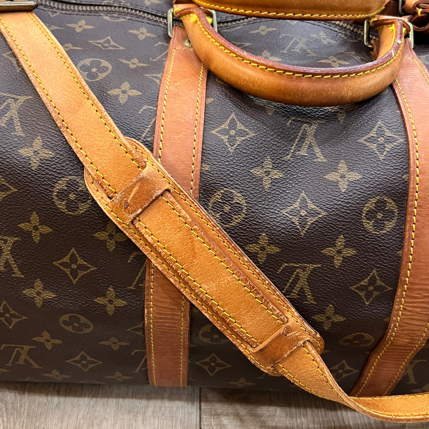 LOUIS VUITTON Keepall 55cm w/ strap
