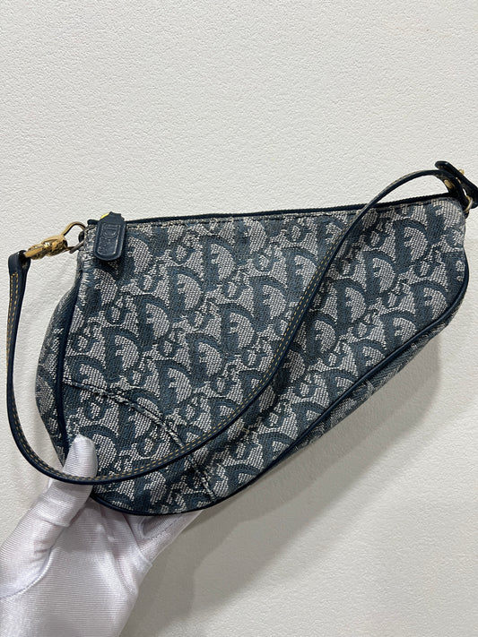 DIOR Saddle Bag Navy Blue