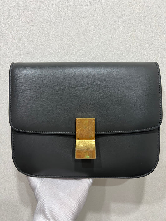CELINE Classic Box Bag Medium (GRAY)