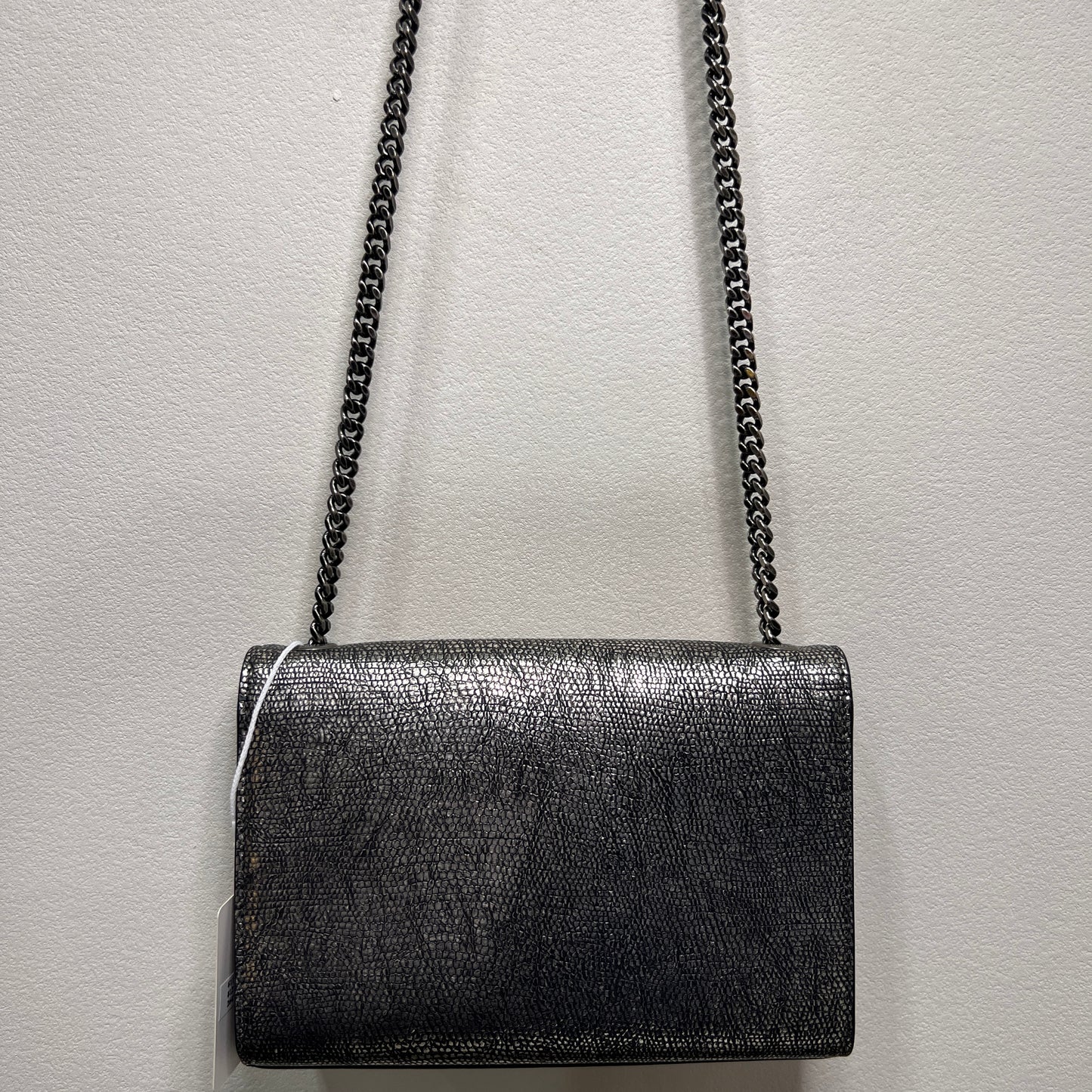 YSL Metallic Lizard-embossed Calf Leather