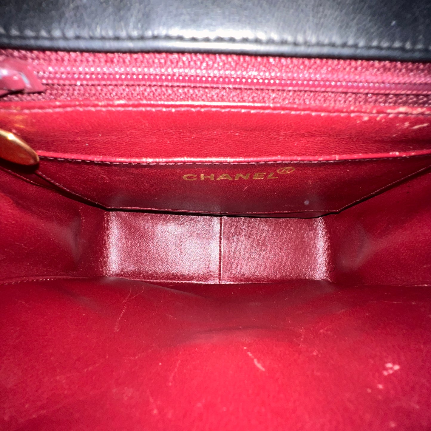 CHANEL Matelassé Mademoiselle Coco Mark Lambskin Handbag
