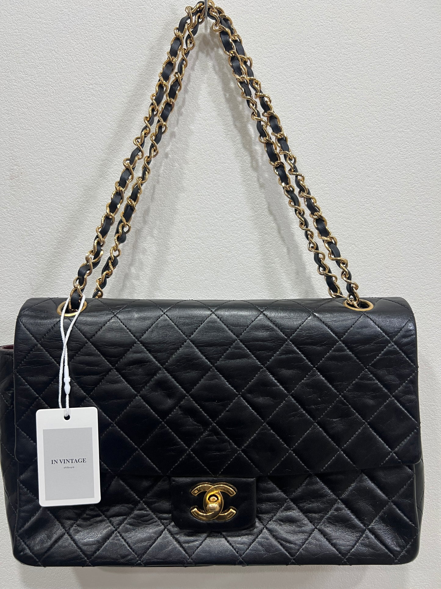 CHANEL Vintage Classic Flap with Wallet 24K gold 27cm